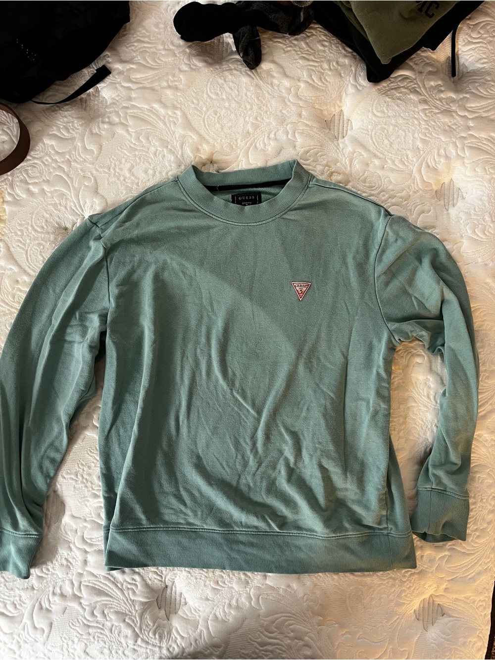 Guess Women's Crewneck Sweater in Seafoam